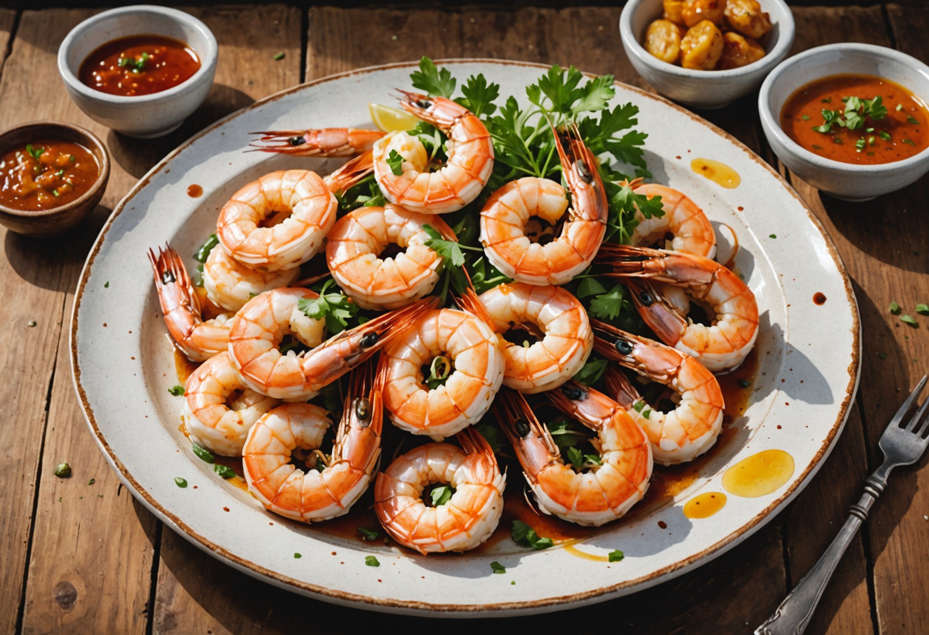 Gambas blancas a la plancha